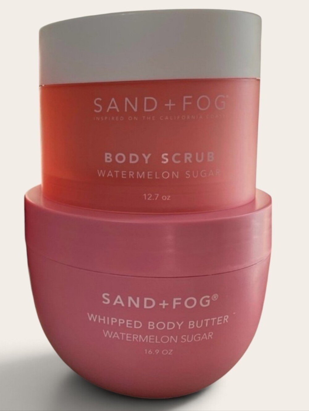 Watermelon Sugar Body Scrub & Whipped Body Butter Duo - Pink